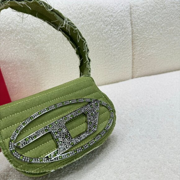 Diesel Green Diamond Shoulder Bag - Picture 6 of 9